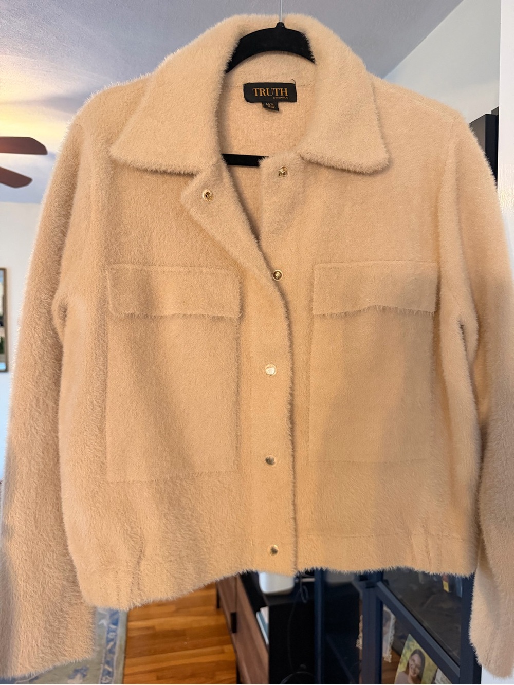 Truth Plush Shacket in Cream